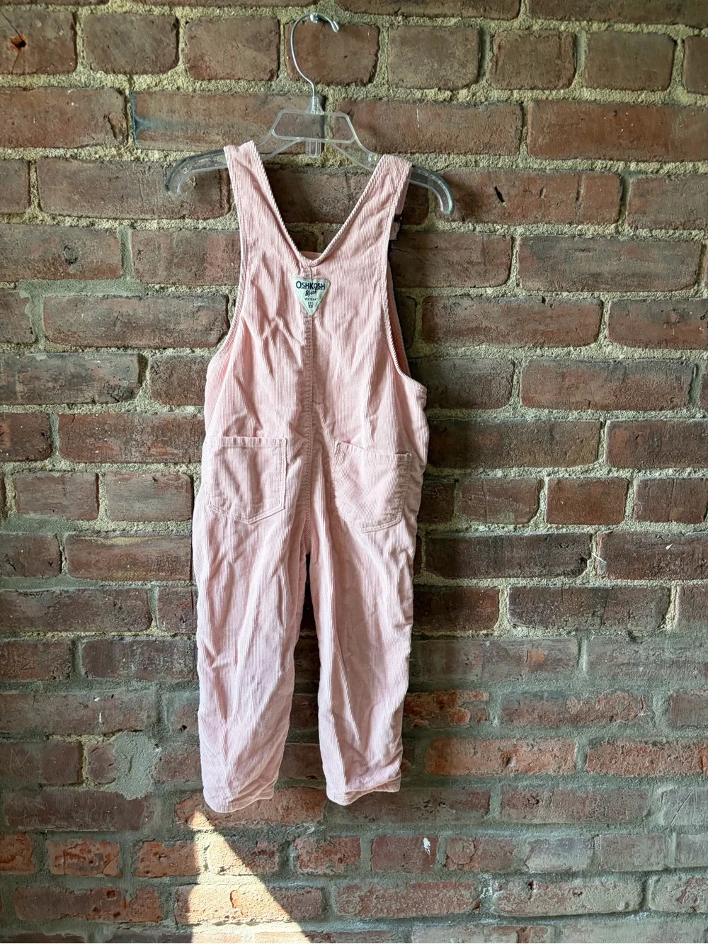 OshKosh Bgosh Pink Corduroy Bib Overalls Girls Toddler Kids size 2T 100% Cotton